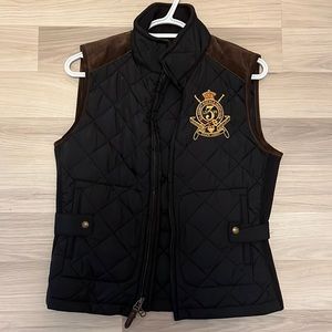 RALPH LAUREN SPORT WOMENS VEST/NAVY BLUE